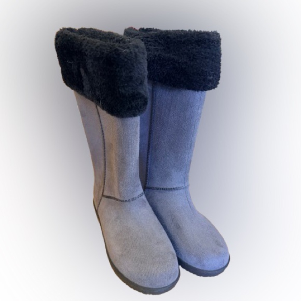 Electric Karma Dakota Rain Boots Faux Fur Lining Women’s Size 7